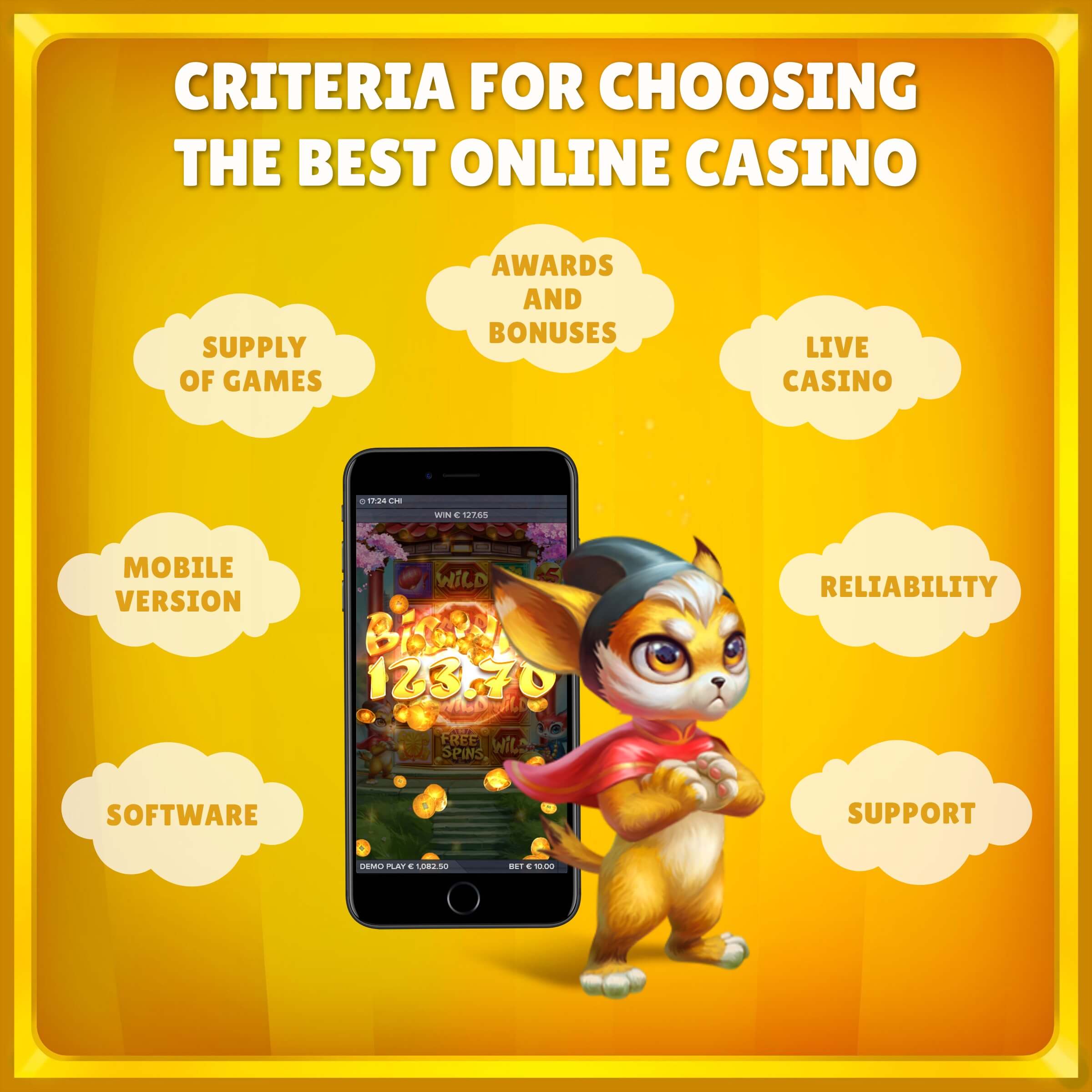 criteria for choosing the best online casino