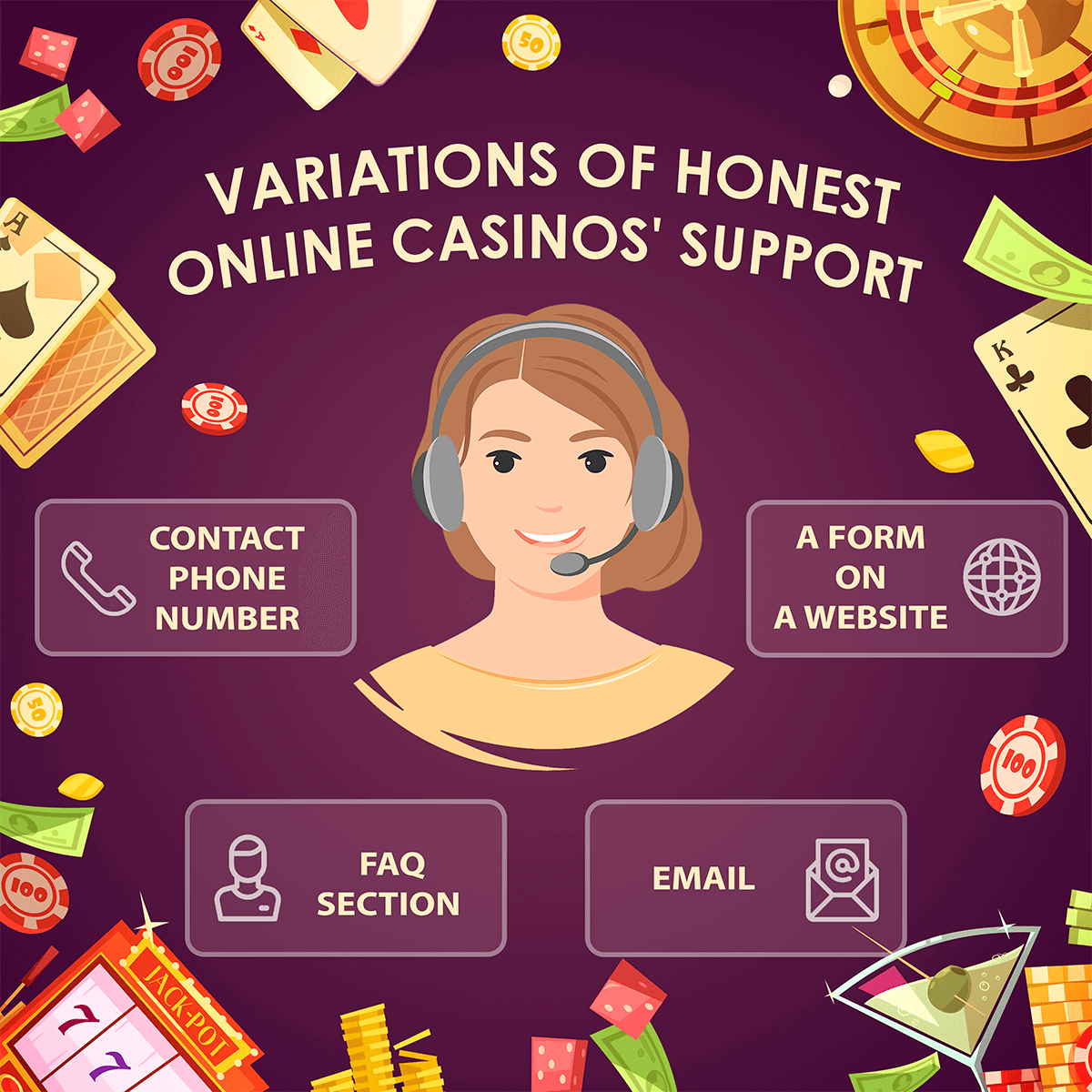 online casino support